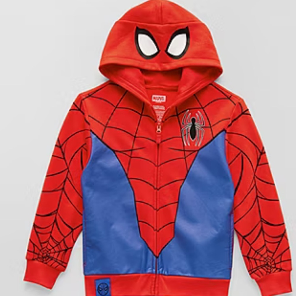 Marvel Spider-Man Kids Costume Hoodie - Red and Blue